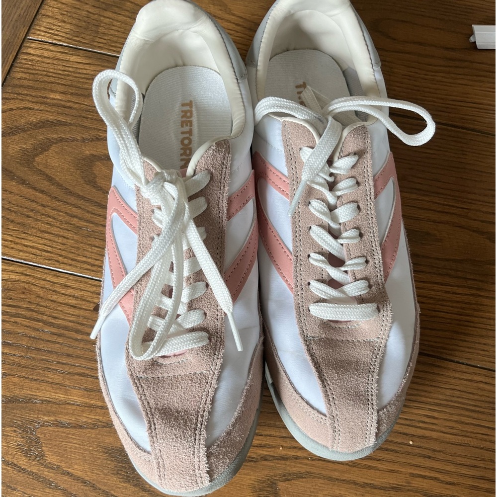 Tretorn Rawlins Casual - Size 9 - white and blush